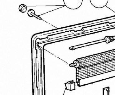 Befestigungssatz Innenrahmen cremeweiß