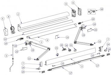 Thule Omnistor 4900 Knopf, 2er Set