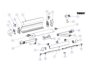 Thule Omnistor Klemmhalterung