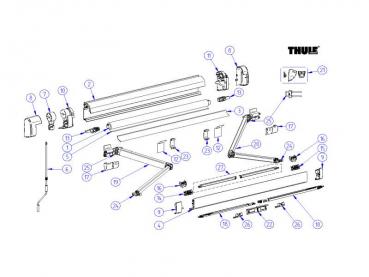 Preview: Thule Omnistor Tuchrollenendkappen-Satz