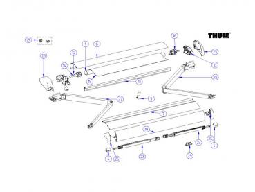 Thule Omnistor Klemmhalterung