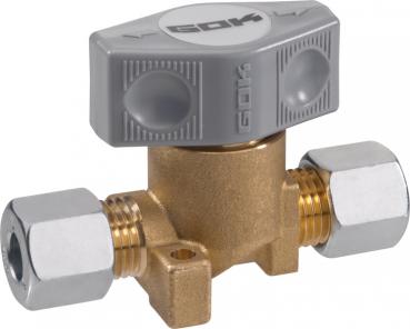 GOK 1-fach Schnellschluss-Absperrventil für 8mm Gasrohr