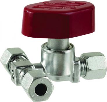 GOK Schnellschluss-Abzweigventil AV 8, RVS 8 x RVS 8 x RVS 8, verchromt