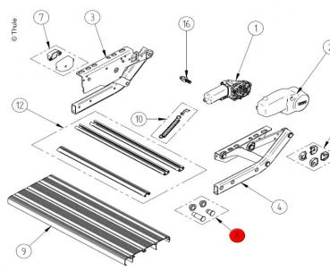 Thule V10 Repair Kit Bolzensatz