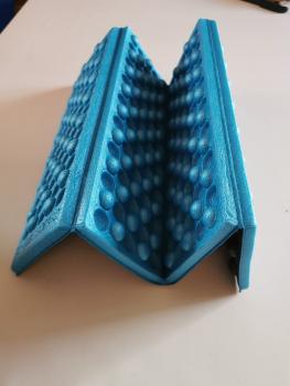 Sitzunterlage faltbar - schwarz/blau