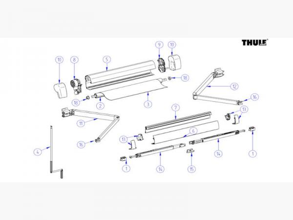 Thule Omnistor Klemmhalterung