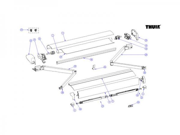 Thule Omnistor Klemmhalterung
