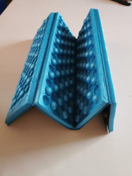 Sitzunterlage faltbar - schwarz/blau